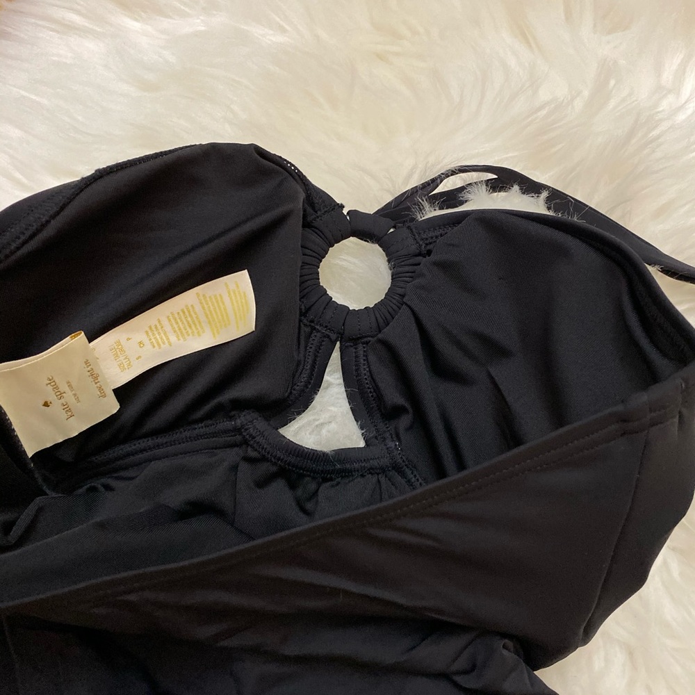 Kate Spade bandeau black one piece swimsuit sz S - Picture 5 of 6